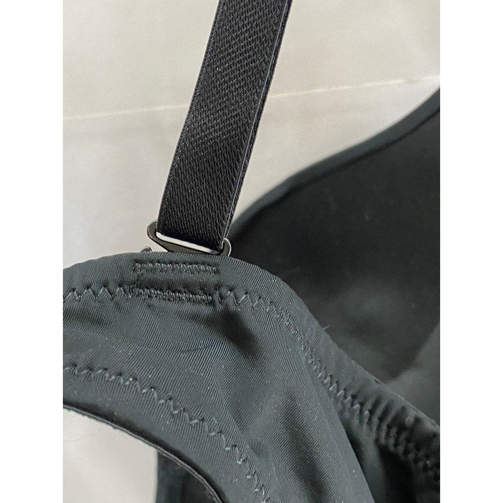 EXCLUSIVE OF TRIMS Women's Black Strap Scooped Bra SZ 36 C