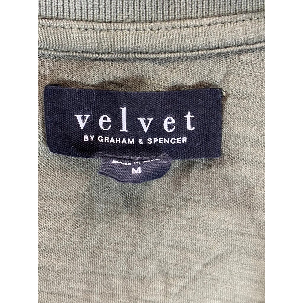 VELVET BY GRAHAM & SPENCER Men's Green Short Sleeve Polo Shirt SZ M