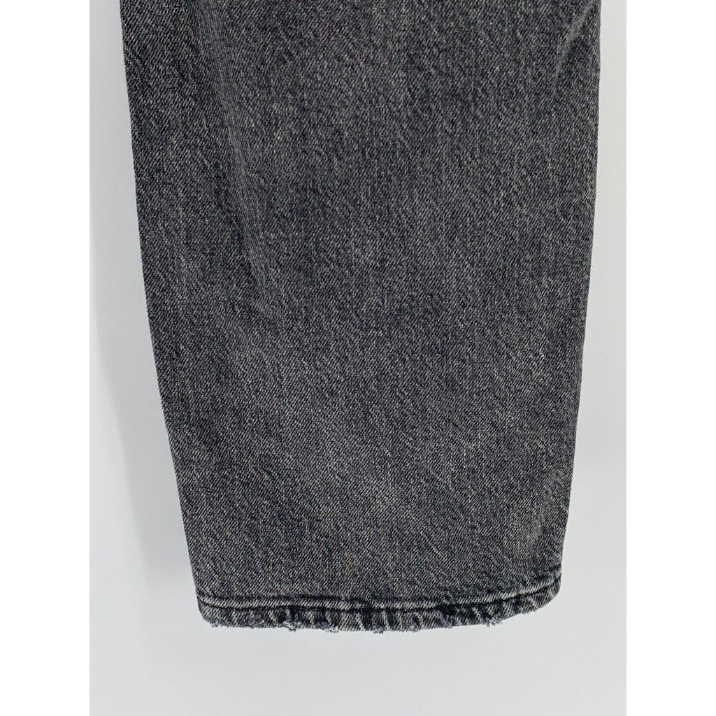 &DENIM Women's Black Denim Ultra High Rise Regular-Fit Mom Jeans SZ 10