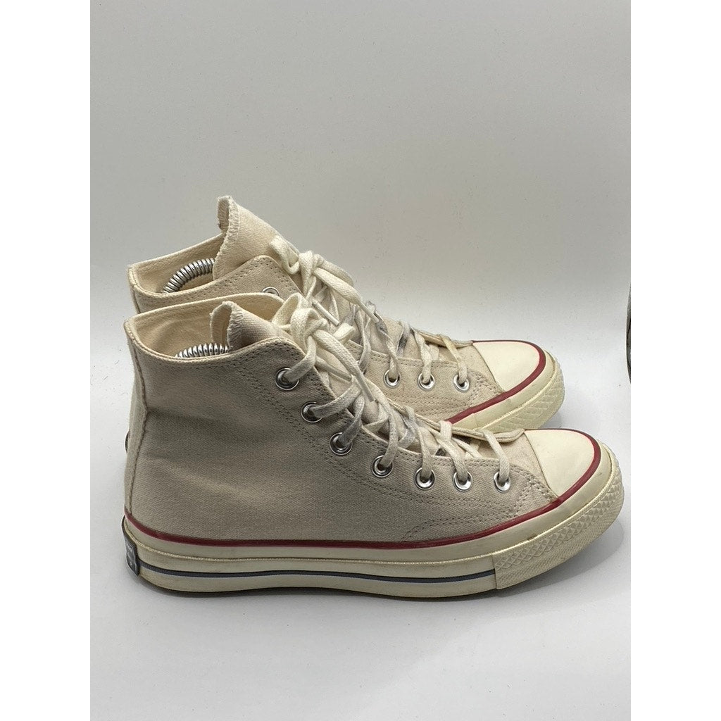 CONVERSE Unisex Adult Beige Chuck 70 Canvas All-Star Hi-Top Sneakers SZ M6/W8