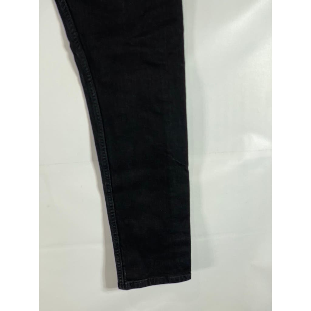 LEVI'S Men's Solid Black 512 Slim Tapered-Fit Stretch Five-Pocket Jeans SZ 33X32
