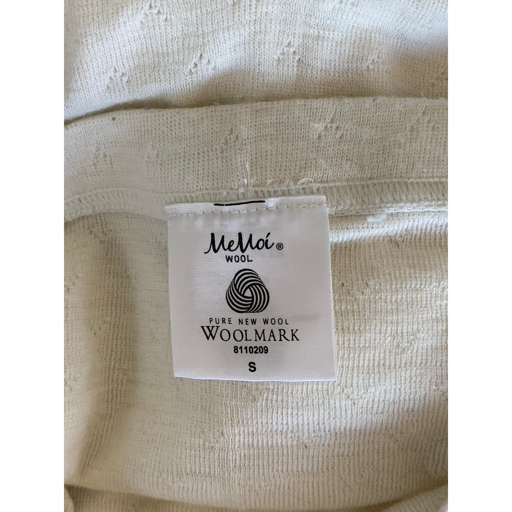 UNBRANDED Women's Beige Knit Pull-On Merino Wool Leggings SZ S