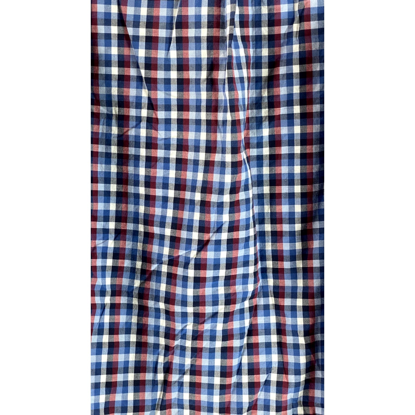 GAP Men's Multicolor Mini Check Regular-Fit Long Sleeve Button-Up Shirt SZ L
