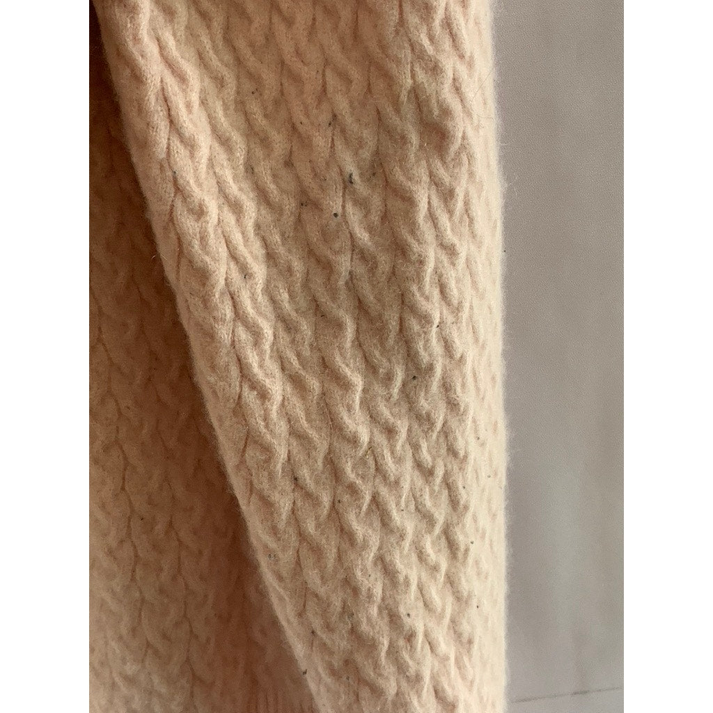 KIRKLAND SIGNATURE Women's Salmon Pink Cashmere Turtleneck Sweater SZ XL