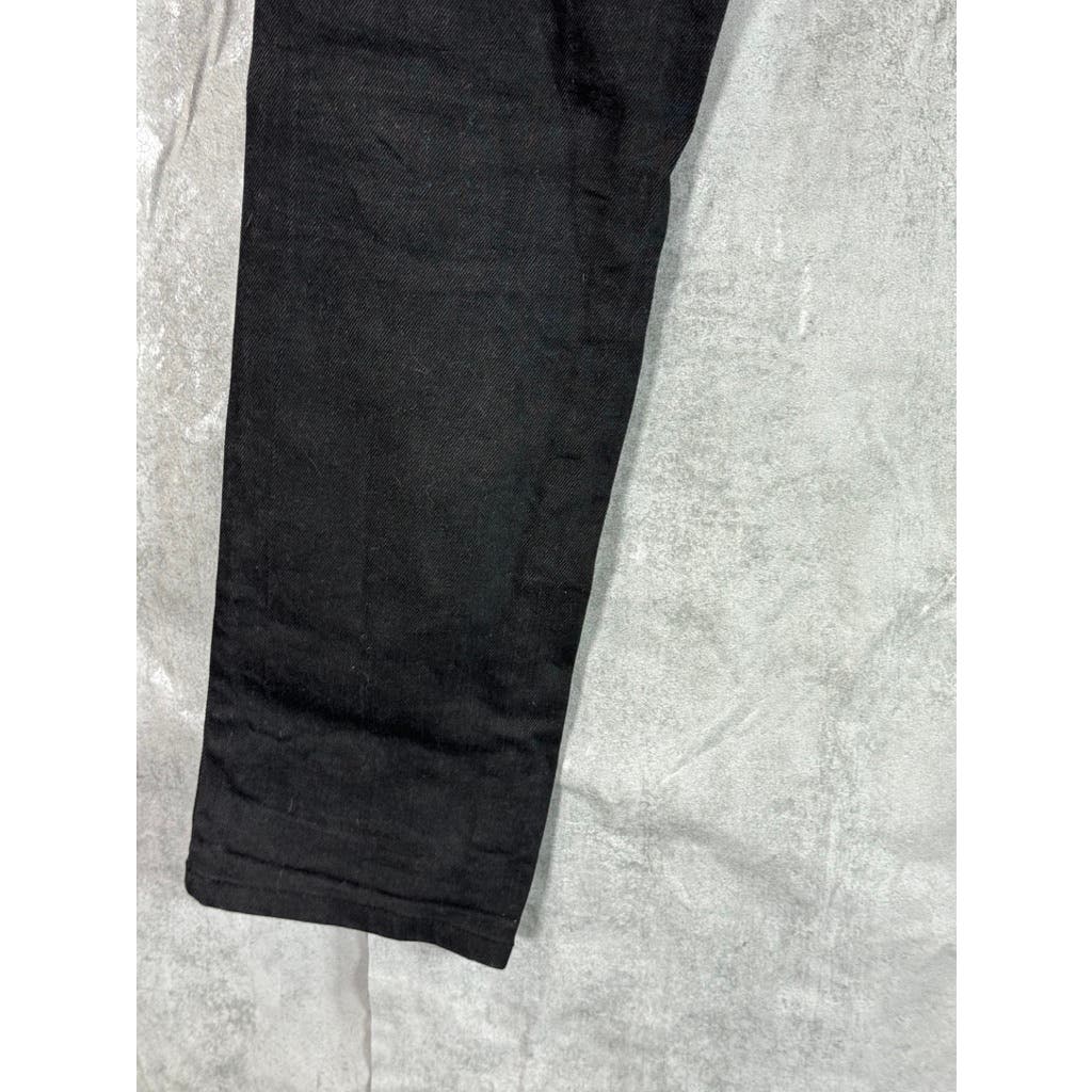 JOHN VARVATOS Men's Jet Black Solid Bowery Slim Straight Fit Jeans SZ 31