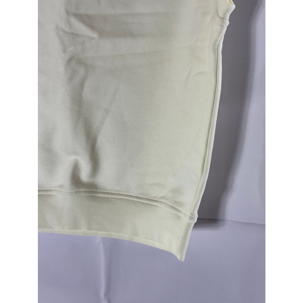 STOCKHOLM ATELIER X OTHER STORIES Women's Cream Cotton Crewneck Vest SZ XS