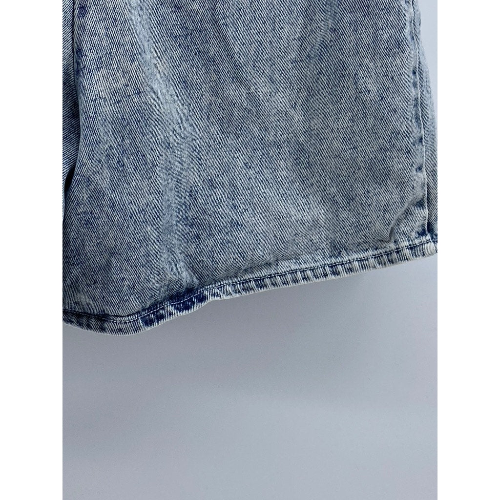 STRATOSPHERE Women's Vintage Light Wash Blue Fold-Over Waist Shorts SZ 11/12