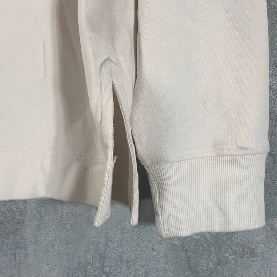 AYR Women's Cream The Cool Long-Sleeve Polo Shirt SZ S