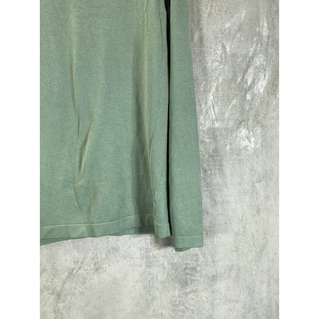 BANANA REPUBLIC Men's Green Silk Cashmere V-Neck Pullover Sweater SZ L