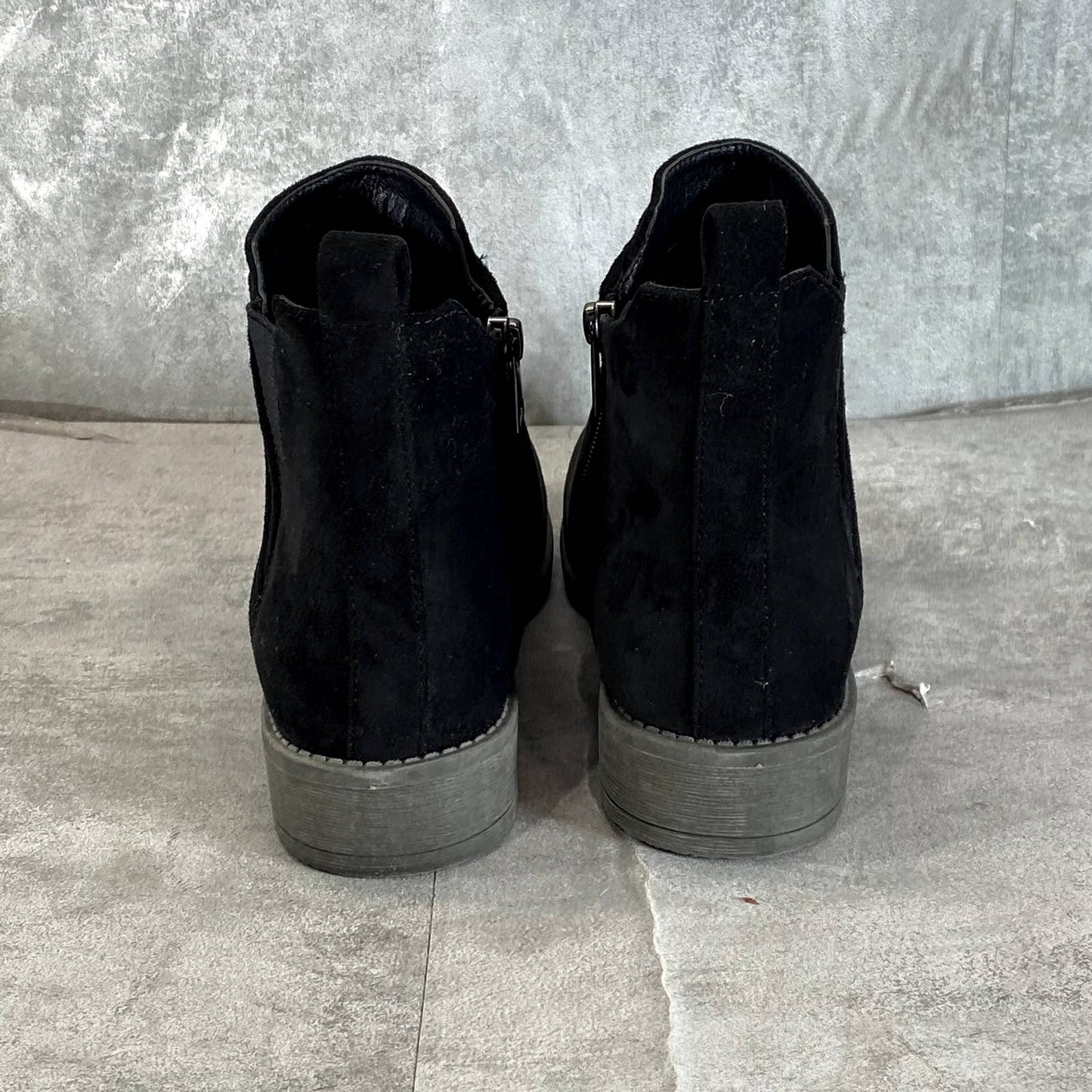 PROPET Women's Wide Black Tandy Round-Toe Block-Heel Ankle Boots SZ 7W