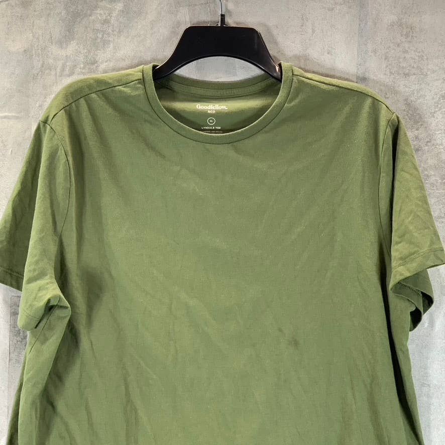 GOODFELLOW & CO Men's Olive Crewneck Short-Sleeve Lyndale T-Shirt SZ XL