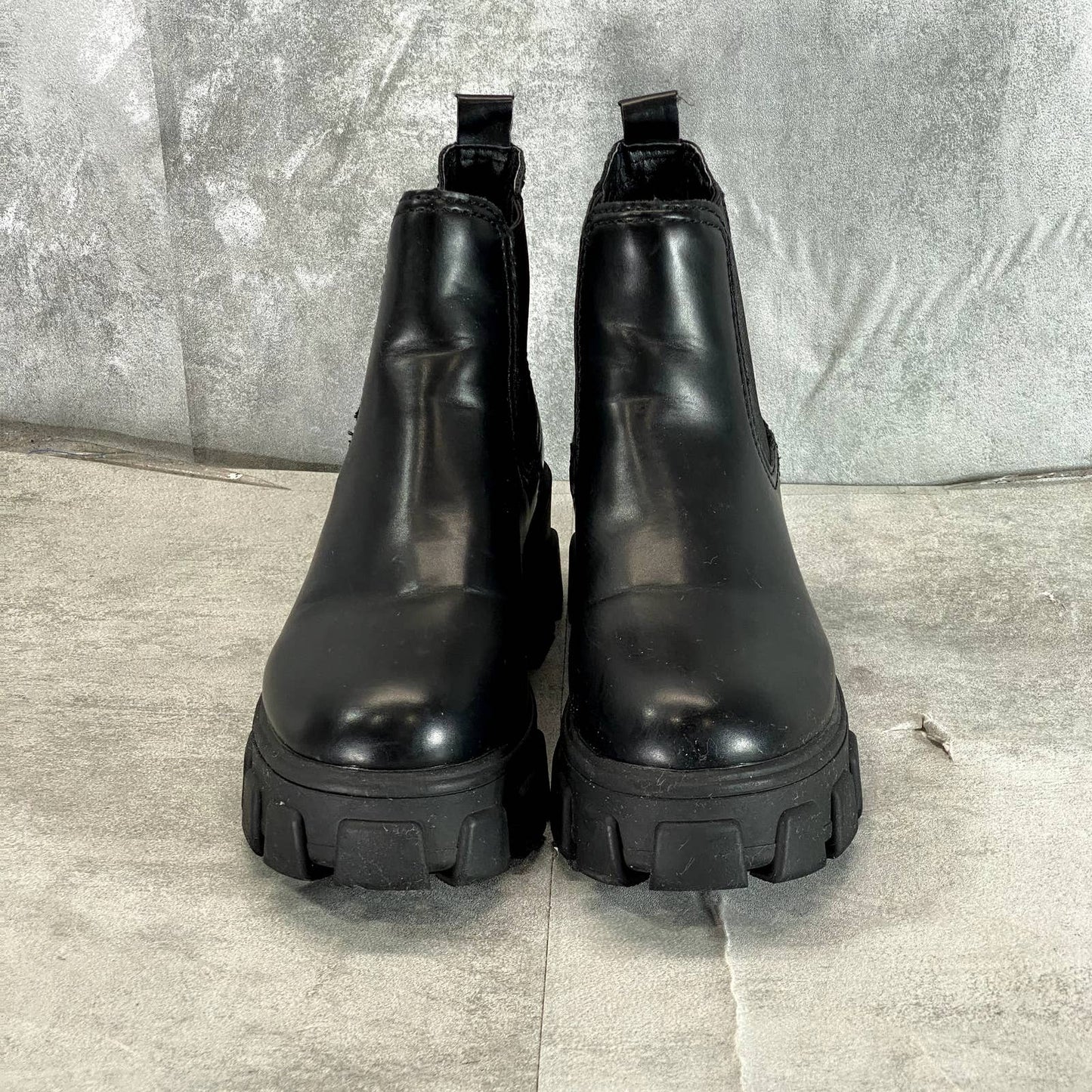 CIRCUS By SAM EDELMAN Women's Black Darielle Chunky Ankle Pull-On Booties SZ 7