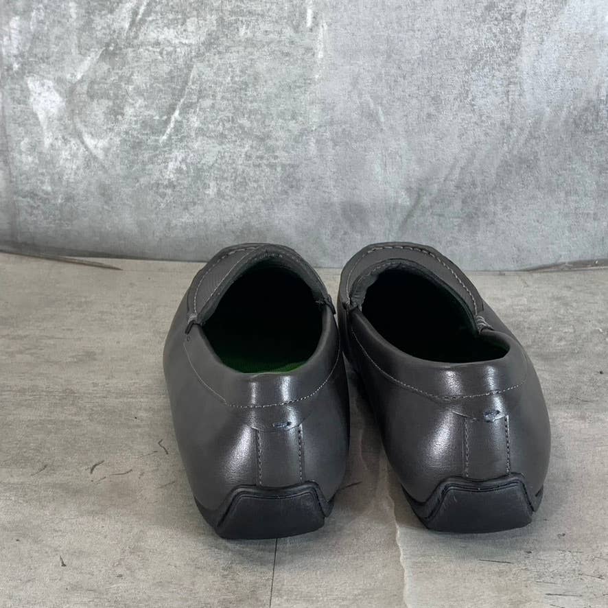 VANCE CO. Men's Grey Faux-Leather Mitch Slip-On Driving Loafers SZ 8