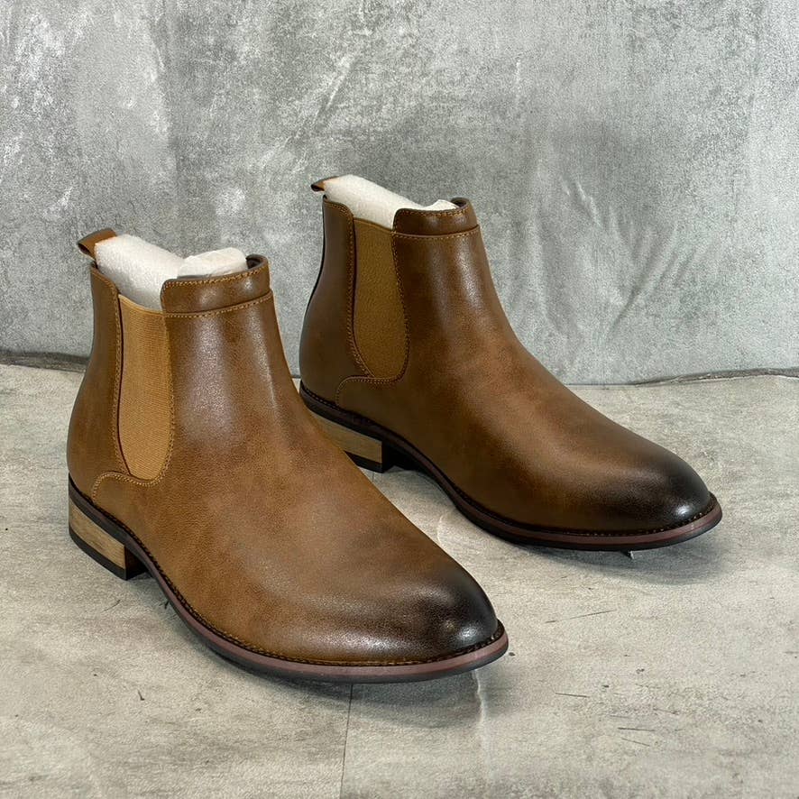 VANCE CO. Men's Wide Width Chestnut Landon Pull-On Dress Boots SZ 9W