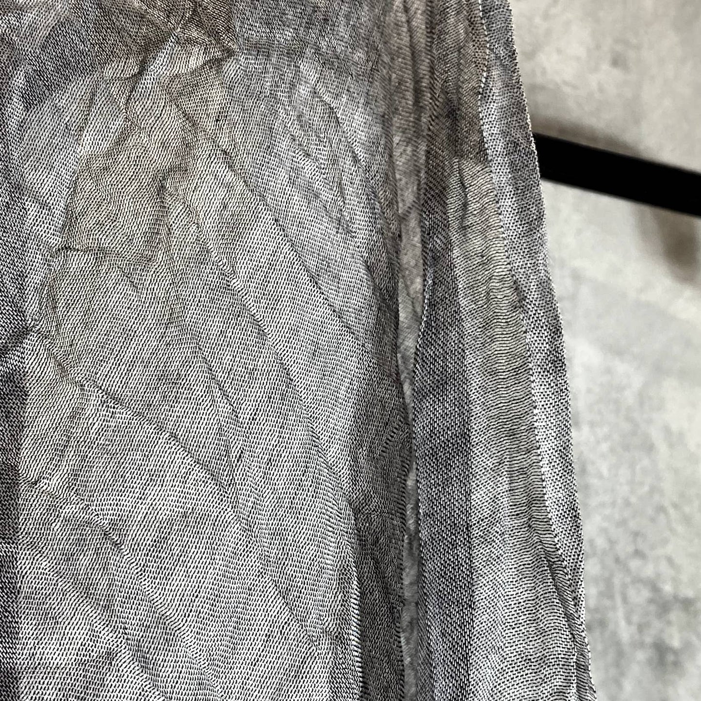 CALVIN KLEIN Women's Black Solid Chambray Lightweight Scarf SZ OS