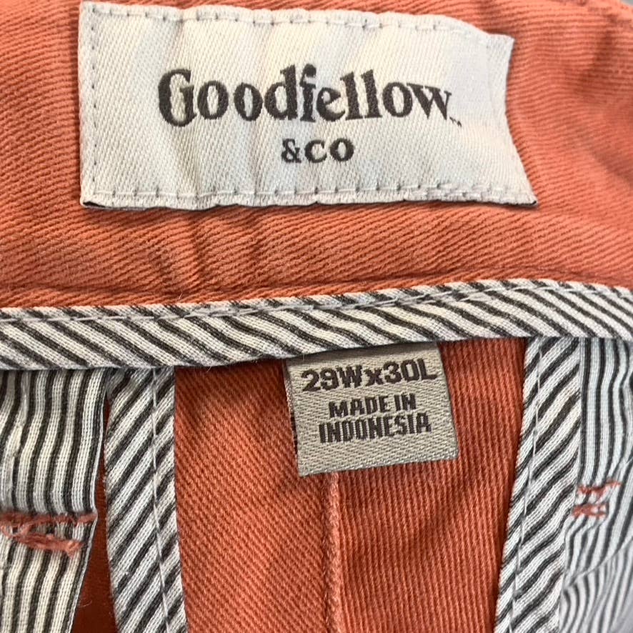 GOODFELLOW & CO Men's Coral Stone Slim-Fit Hennepin Chino Pants SZ 29X30