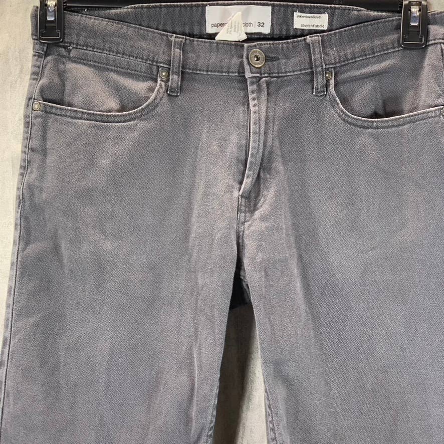 PAPER DENIM & CLOTH Men's Charcoal Denim 5-Pocket Bermuda Shorts SZ 32
