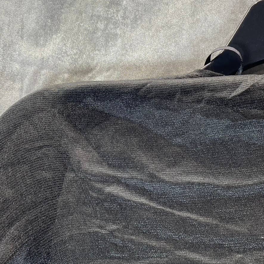 INC INTERNATIONAL CONCEPTS Women's Black Crescent Scalloped Wrap SZ OS