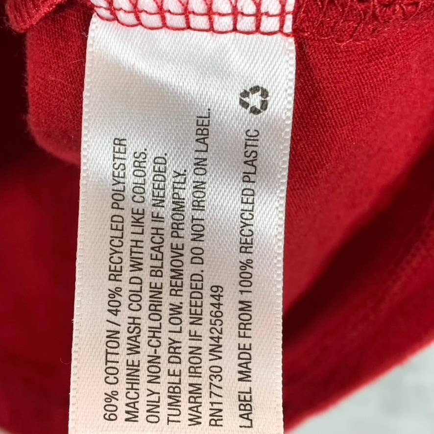 GOODFELLOW & CO Men's Red V-Neck Lyndale Short-Sleeve T-Shirt SZ M