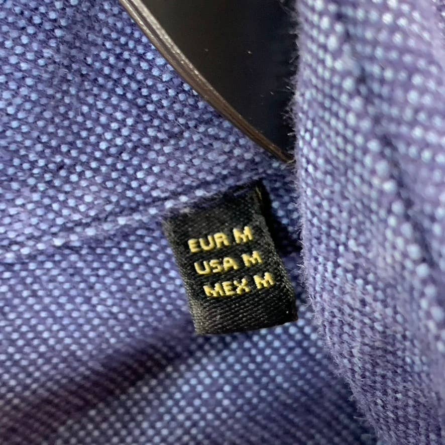 MASSIMO DUTTI Men's Navy Regular-Fit Button-Up Long Sleeve Shirt SZ M