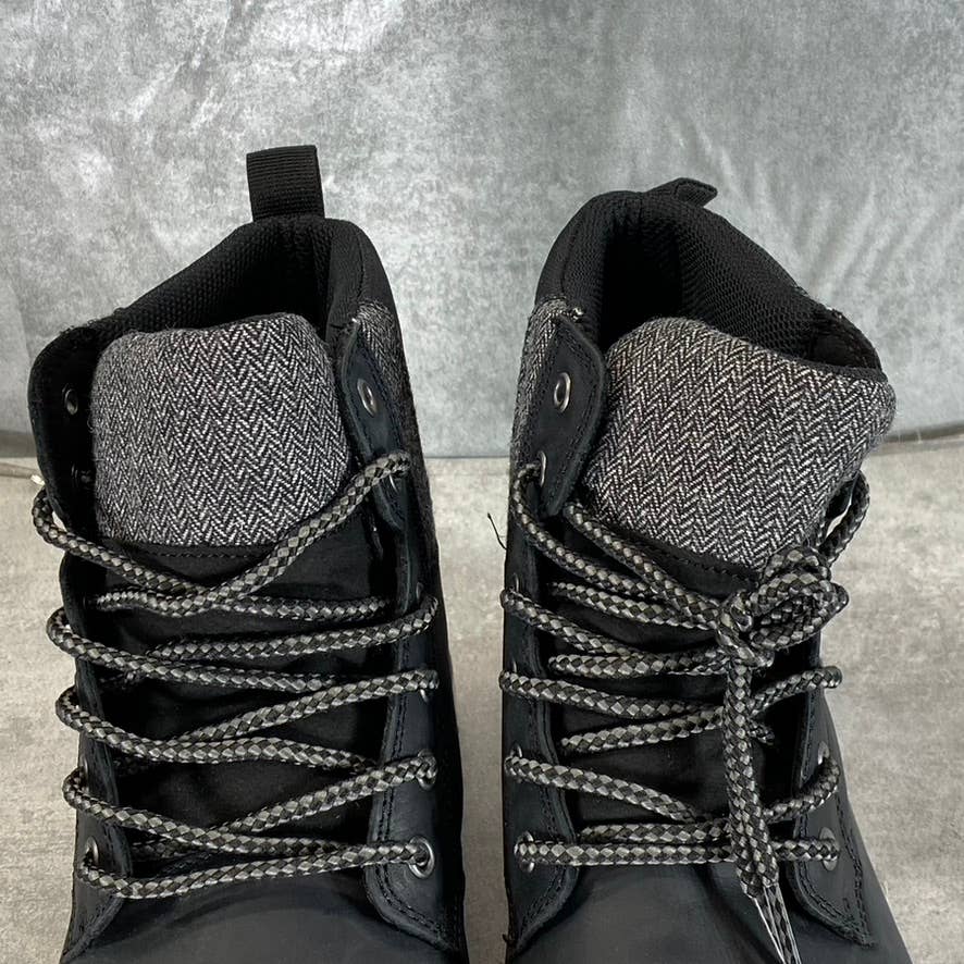 TERRITORY Men's Wide Black Raider Cap-Toe Lace-Up Ankle Boots SZ 9.5W
