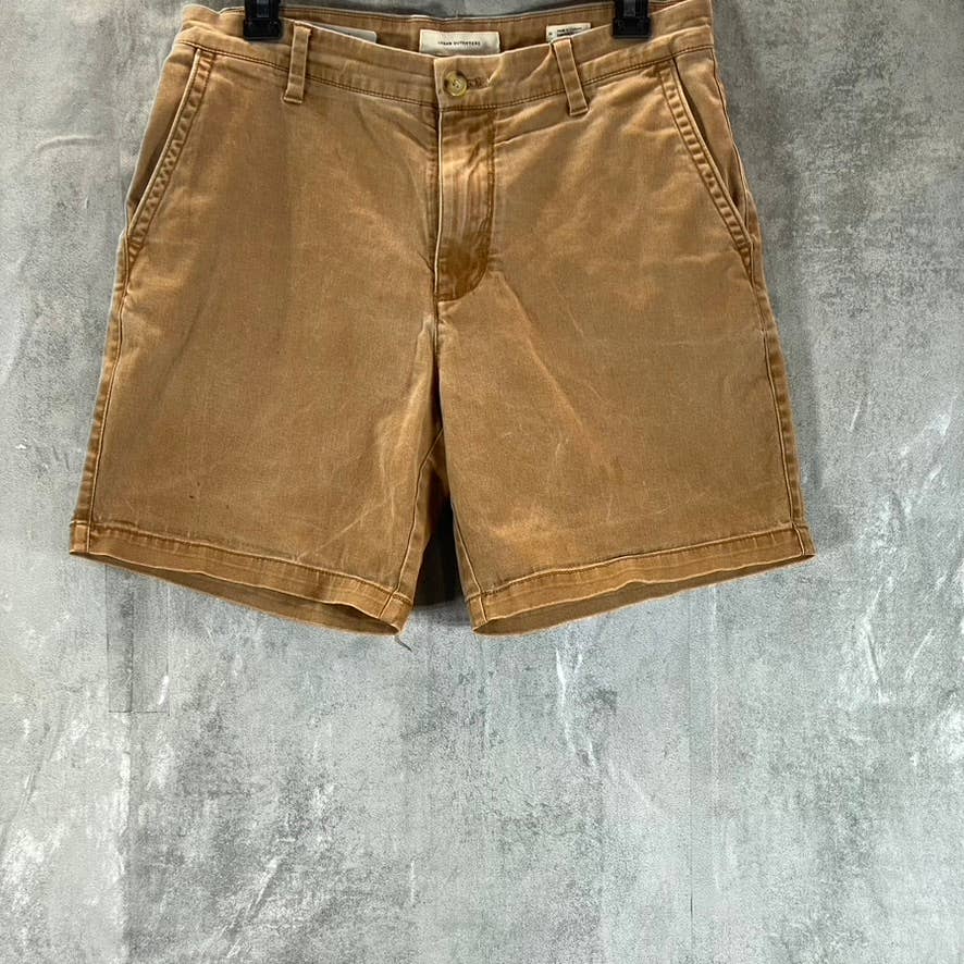 URBAN OUTFITTERS Men's Tan Flat Front Shorts SZ 30