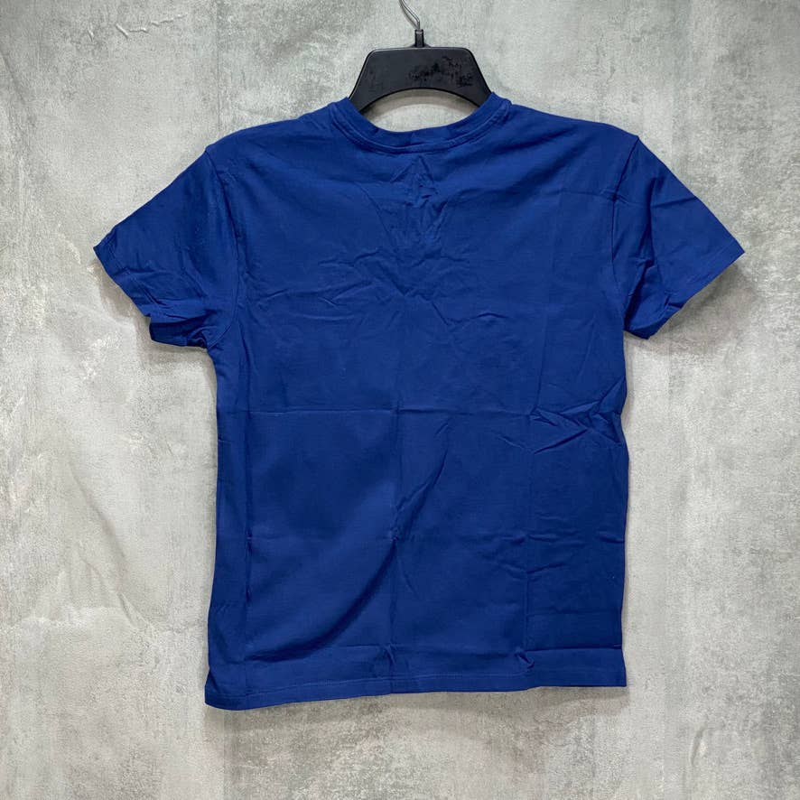 POLO RALPH LAUREN Boys Navy V-Neck Short Sleeve T-Shirt SZ L