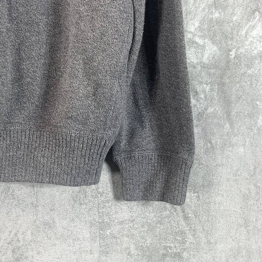 AMERICAN EAGLE Men's Heather Grey V-Neck Cotton Pullover Sweater SZ M