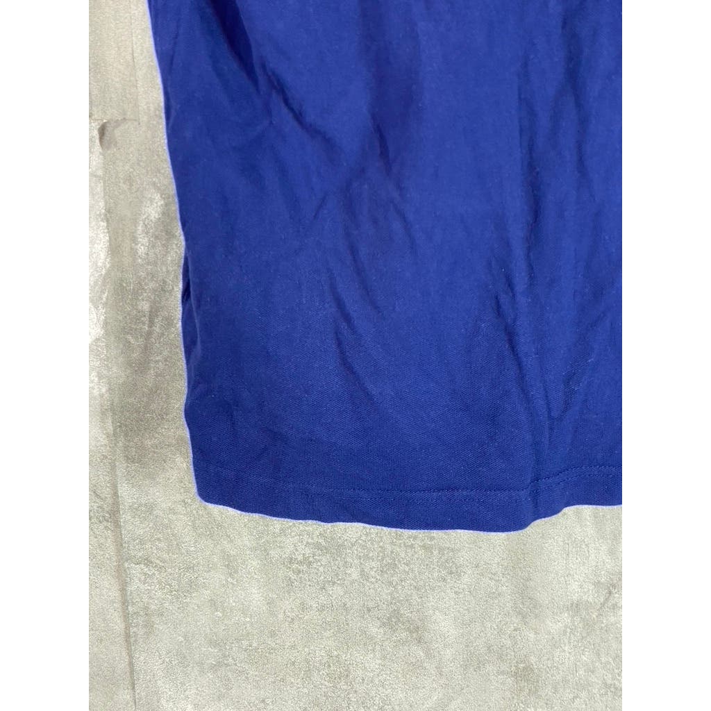 TOMMY HILFIGER Men's Blue Slim-Fit Short Sleeve Polo Shirt SZ M