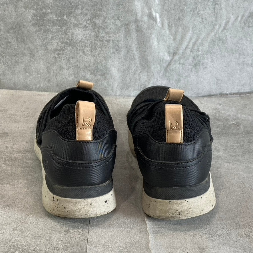 ROCKPORT Women's Black Knit TruFLEX Fly Washable Bungee Slip-On Sneakers SZ 8.5