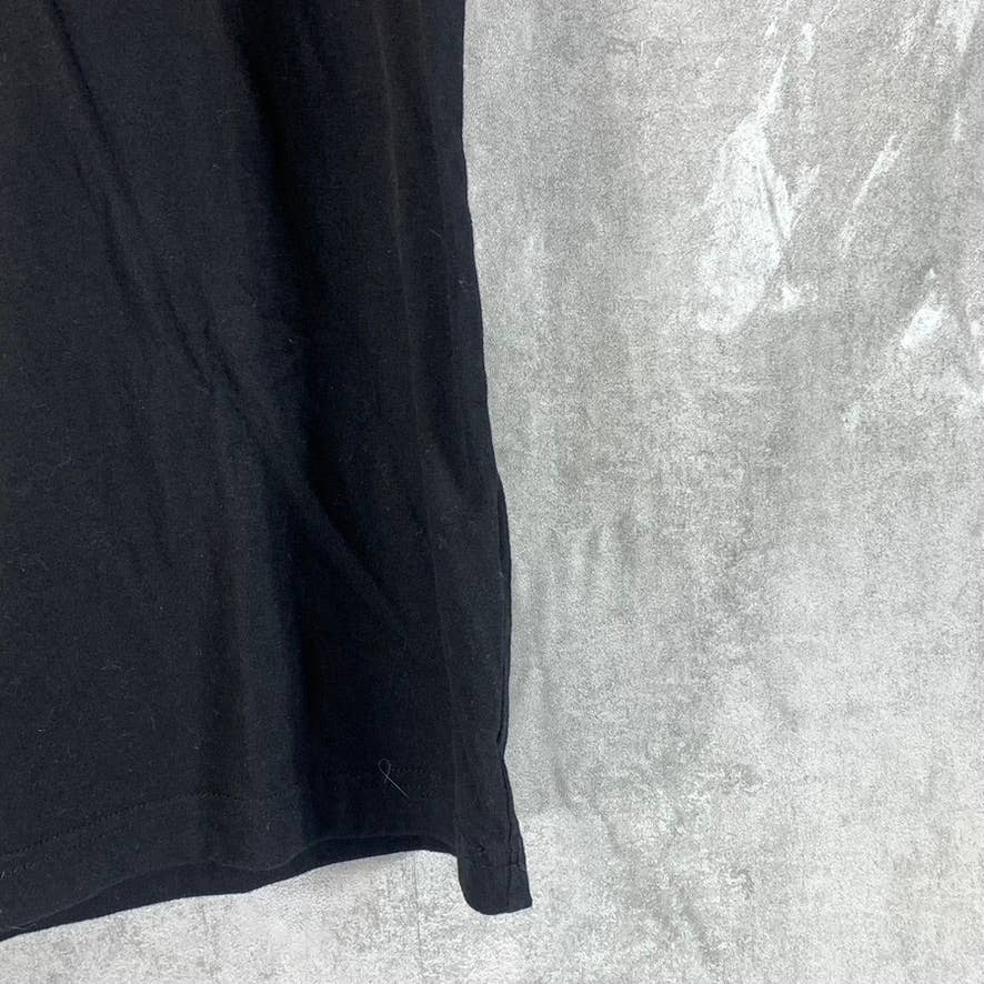 BANANA REPUBLIC Men's Black Modern Logo Crewneck Short-Sleeve T-Shirt SZ M