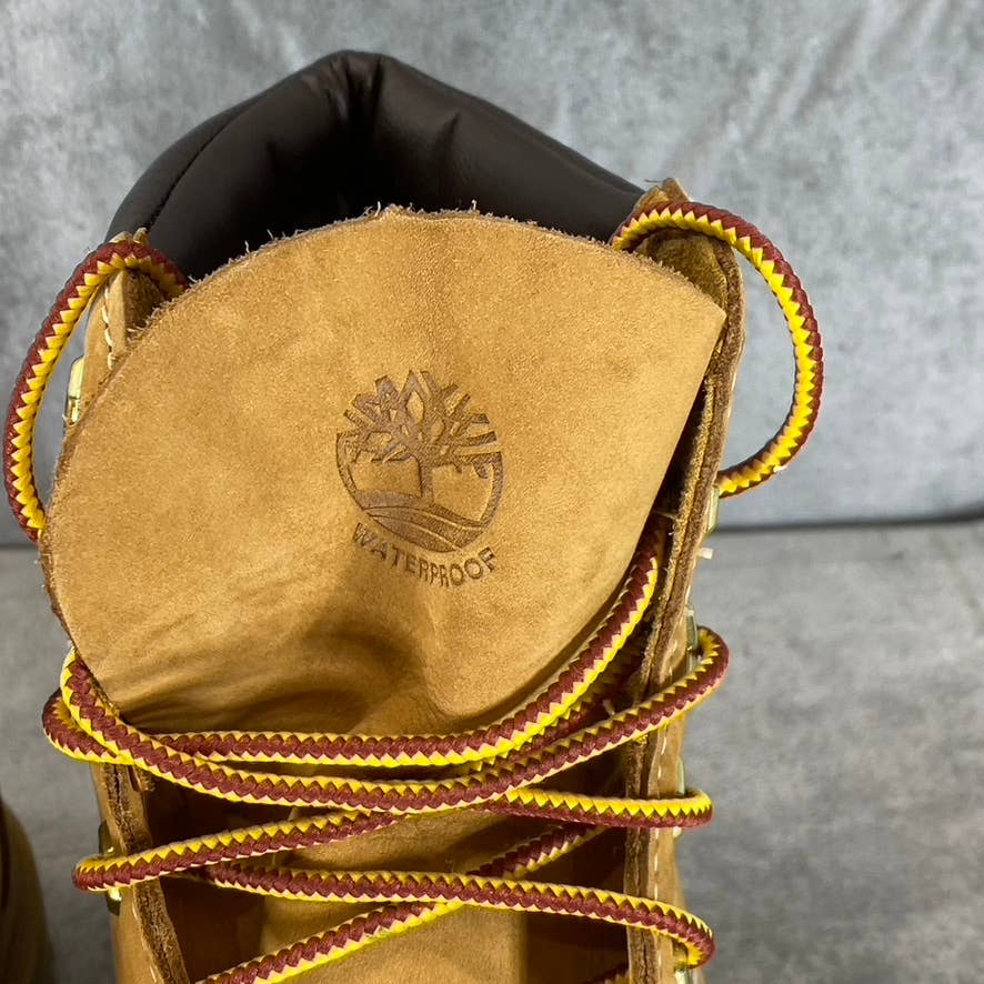 TIMBERLAND Women's Wide Wheat Nubuck Linden Woods 6" Waterproof Boots SZ 5.5W