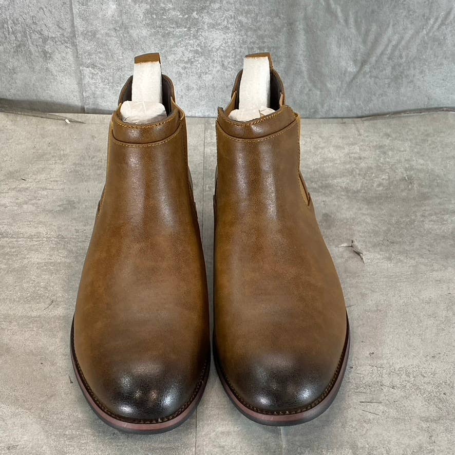 VANCE CO. Men's Wide Width Chestnut Landon Pull-On Dress Boots SZ 9W
