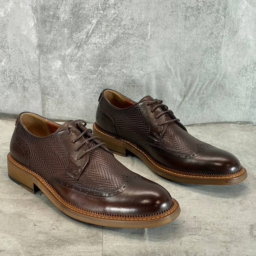 VINTAGE FOUNDRY CO. Men's Brown Clark Wingtip Lace-Up Oxford Shoes SZ 9