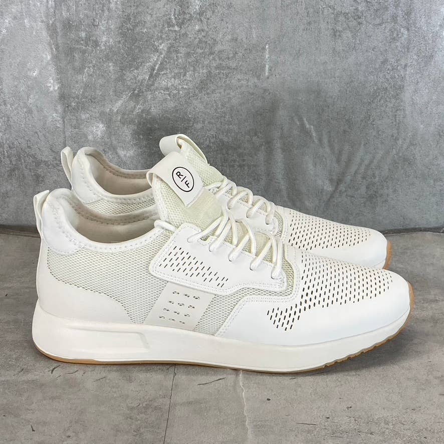 RESERVED FOOTWEAR NEW YORK Men's White The Chantrey Lace-Up Sneakers SZ 10.5