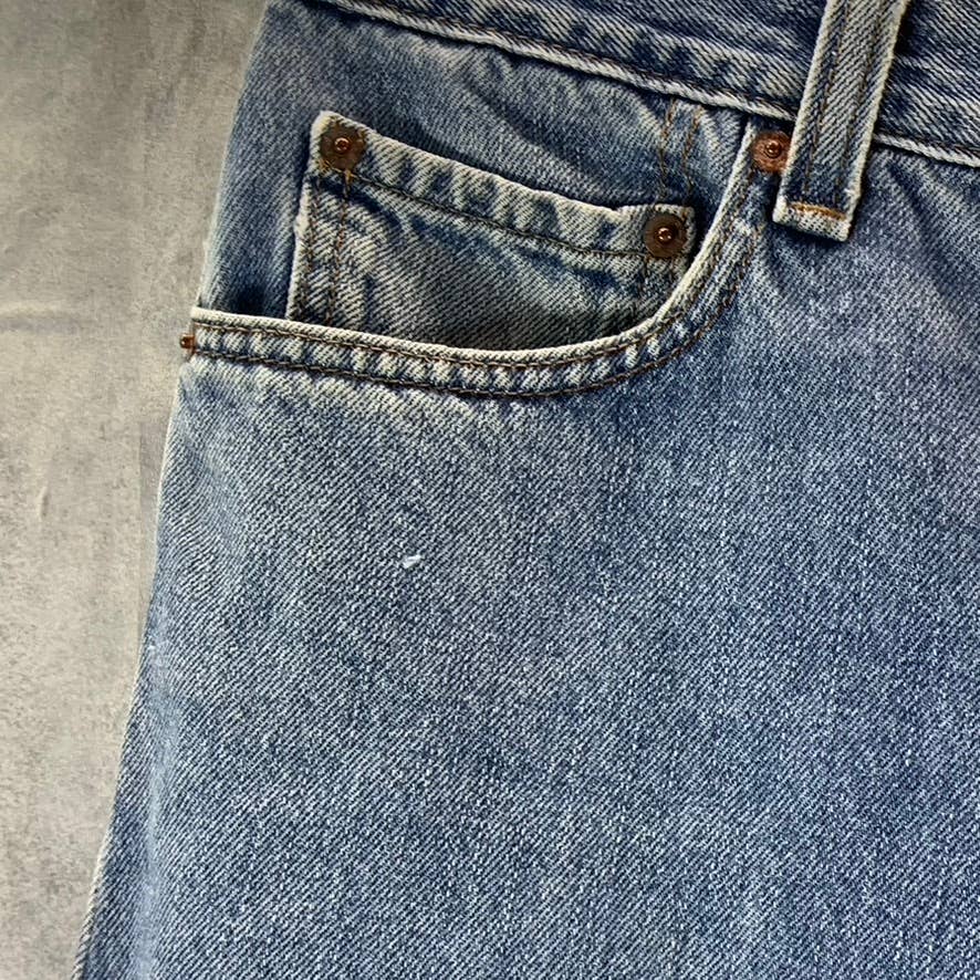LEVI'S Men's Light Wash 505 Regular-Fit Straight-Leg Denim Jeans SZ 32X34