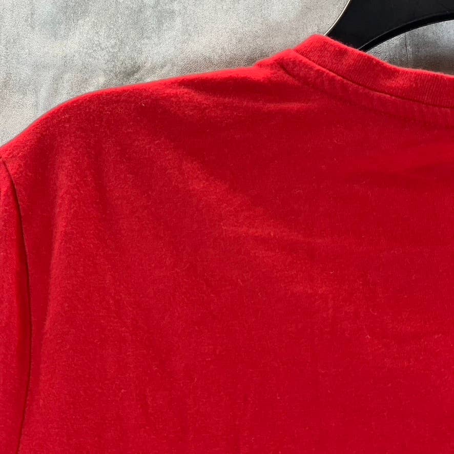 GOODFELLOW & CO Men's Red V-Neck Lyndale Short-Sleeve T-Shirt SZ M