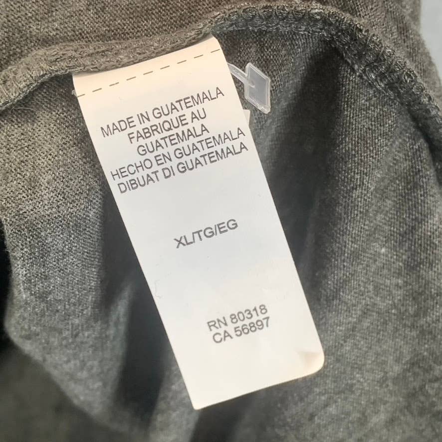 LUCKY BRAND Men's Gray Rock-N-Pocker Graphic Crewneck Short-Sleeve Shirt SZ XL