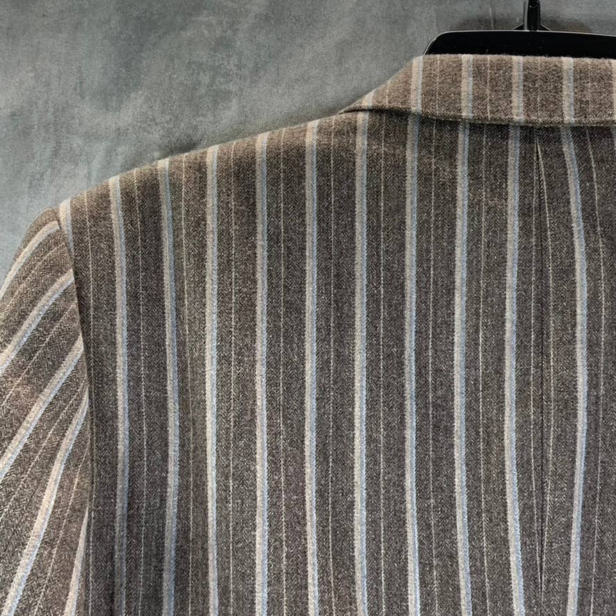 PS PAUL SMITH Men's Brown Striped Two-Button Blazer SZ 40