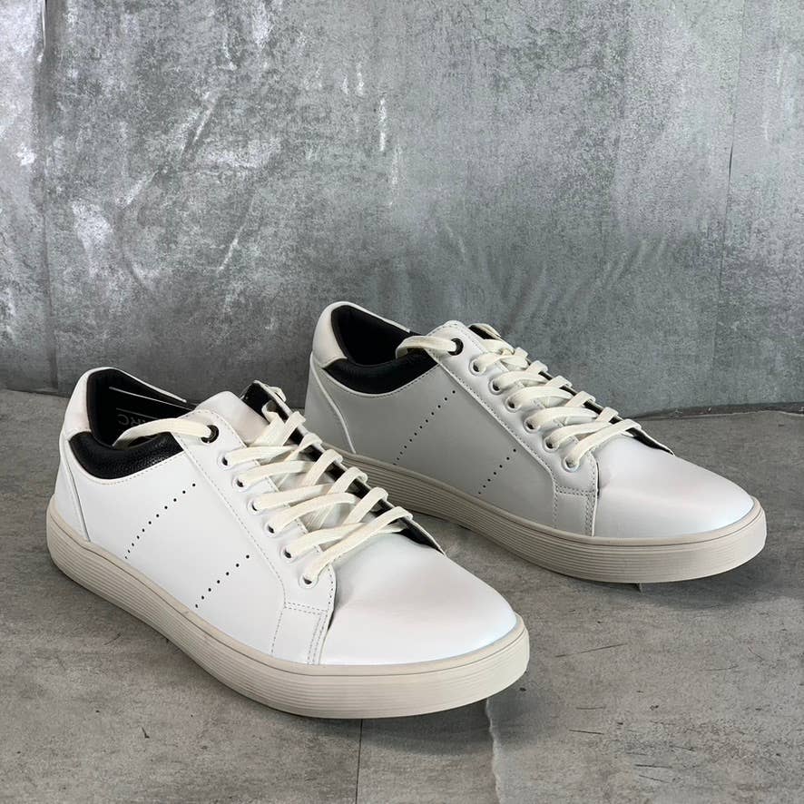 ASTON MARC Men's White Stallion Comfort Court Lace-Up Sneakers SZ 9