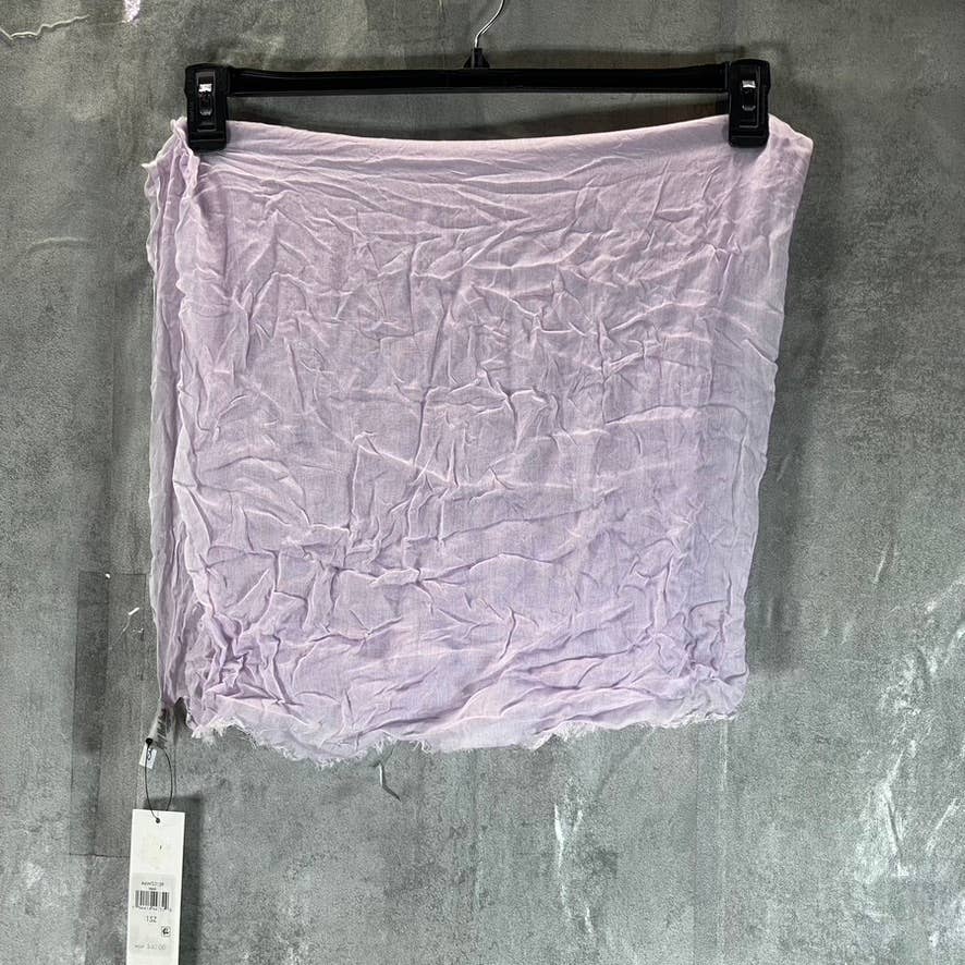 CALVIN KLEIN Women's Purple Chambray Woven Scarf SZ OS