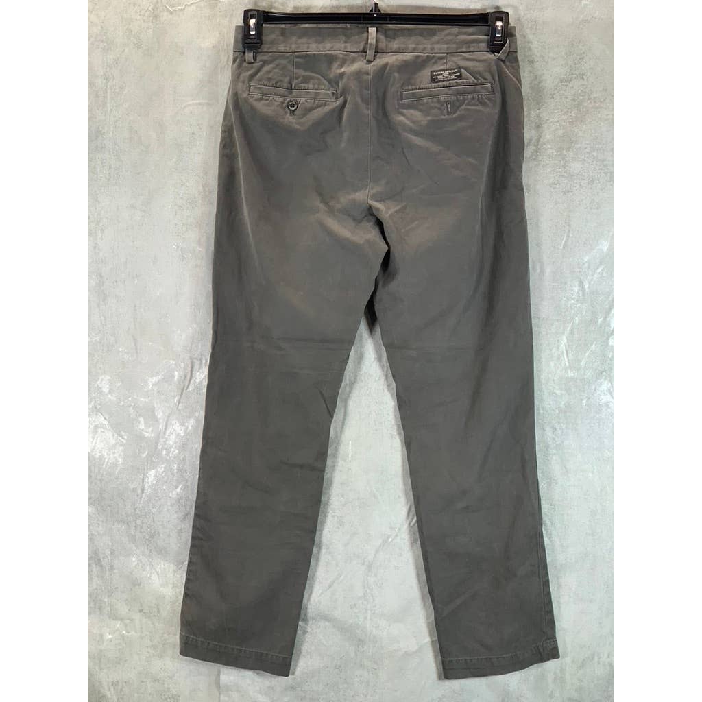 BANANA REPUBLIC Men's Gray Straight-Fit Emerson Stretch Chino Pants SZ 33X32