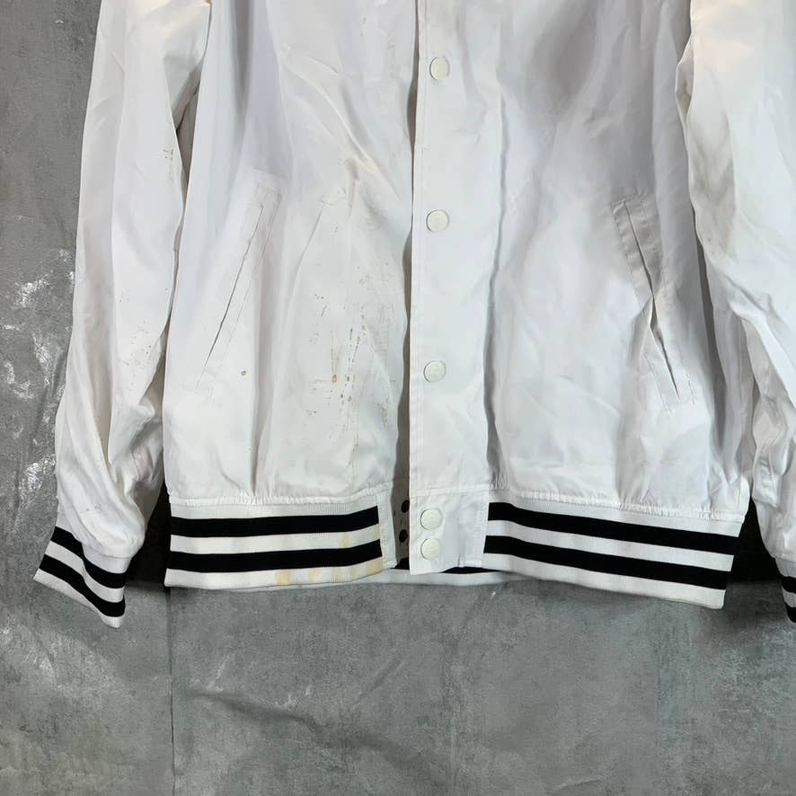 LRG Men's Bright White Lifted Research Group Bomber Jacket SZ XL