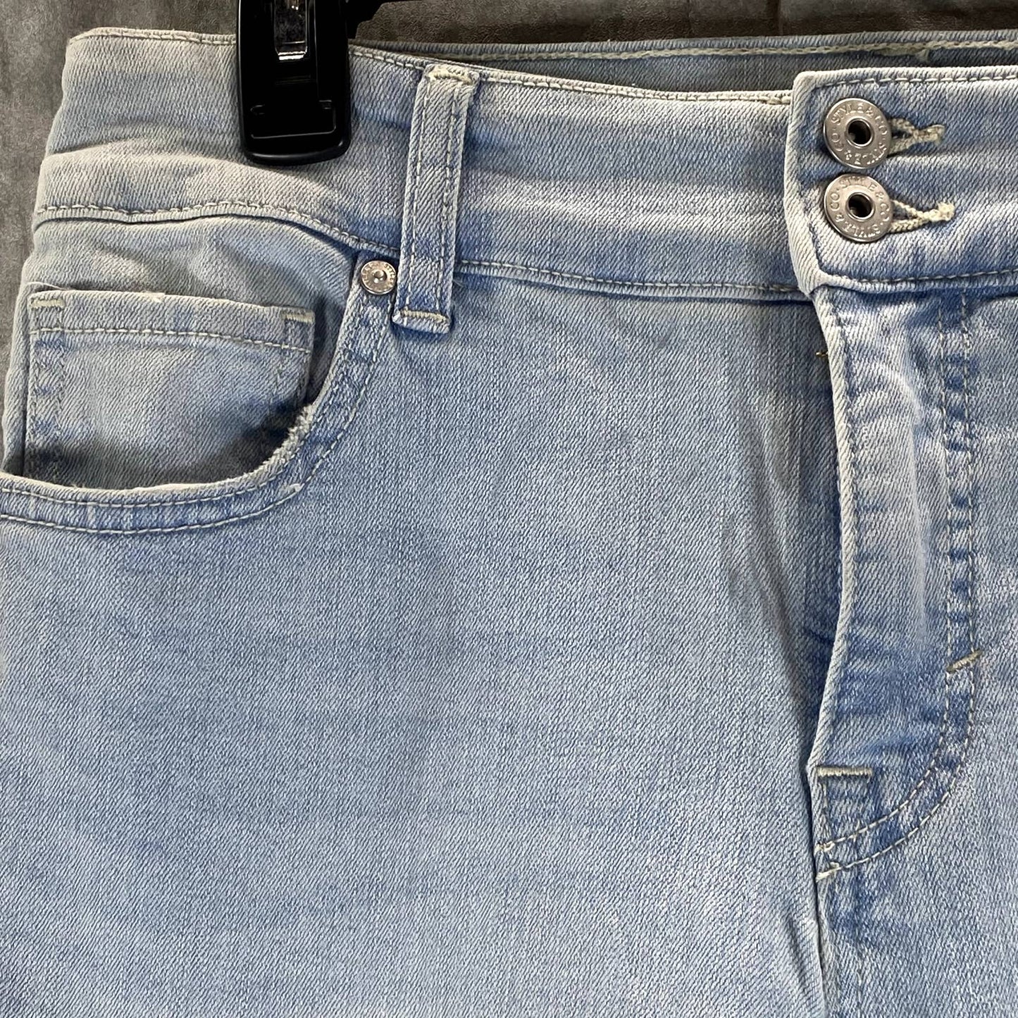 STYLE & CO Women's Petite Watch House Mid-Rise High-Cuff Capri Jeans SZ 6P