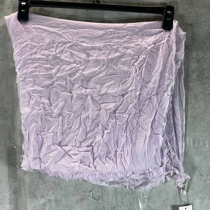 CALVIN KLEIN Women's Purple Chambray Woven Scarf SZ OS