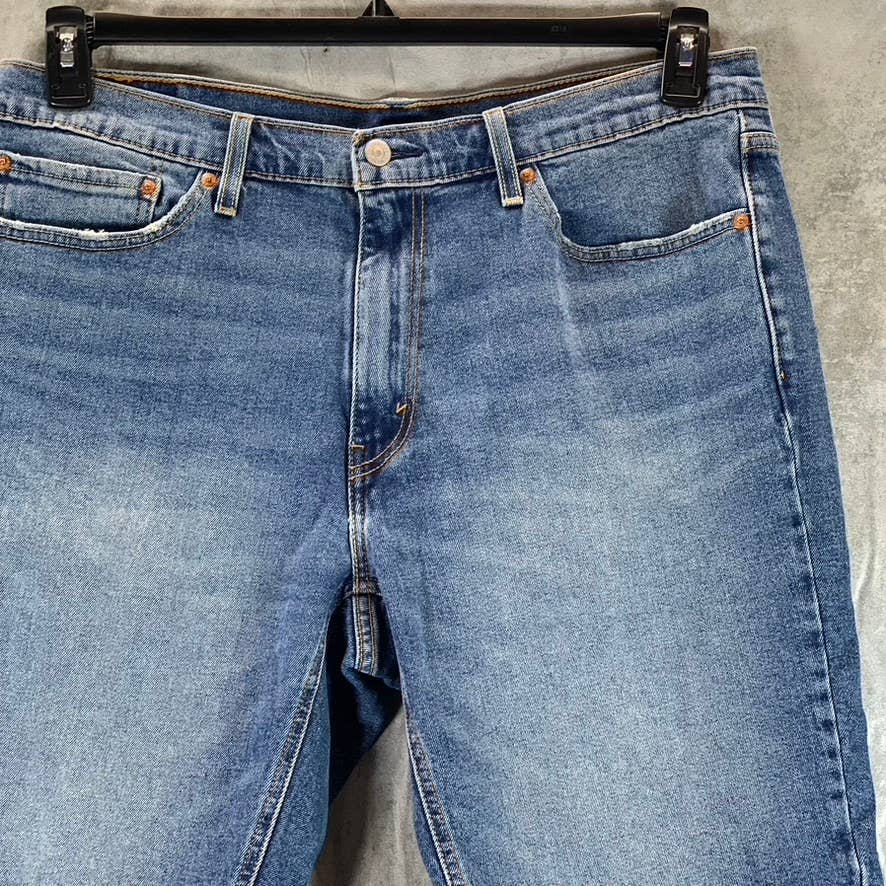 LEVI'S Men's Medium Wash 541 Athletic Taper 11" Denim Shorts SZ 36