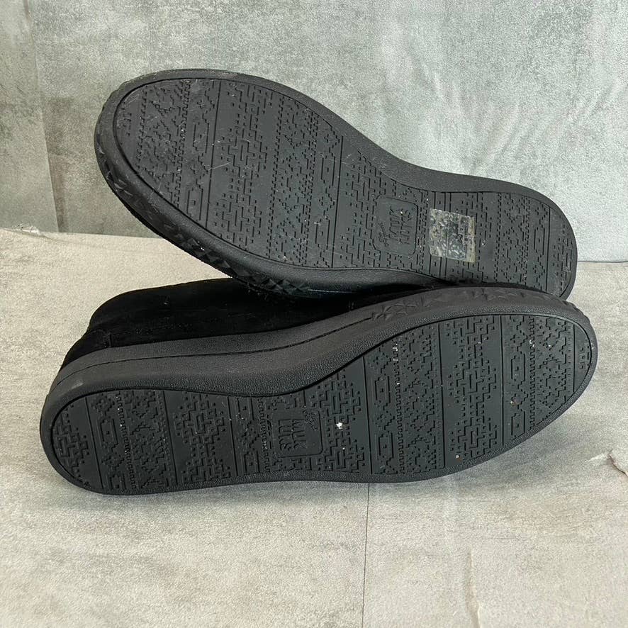 MUK LUKS Women's Black Street Queens Memory Foam Round-Toe Slip-On Boots SZ N/A