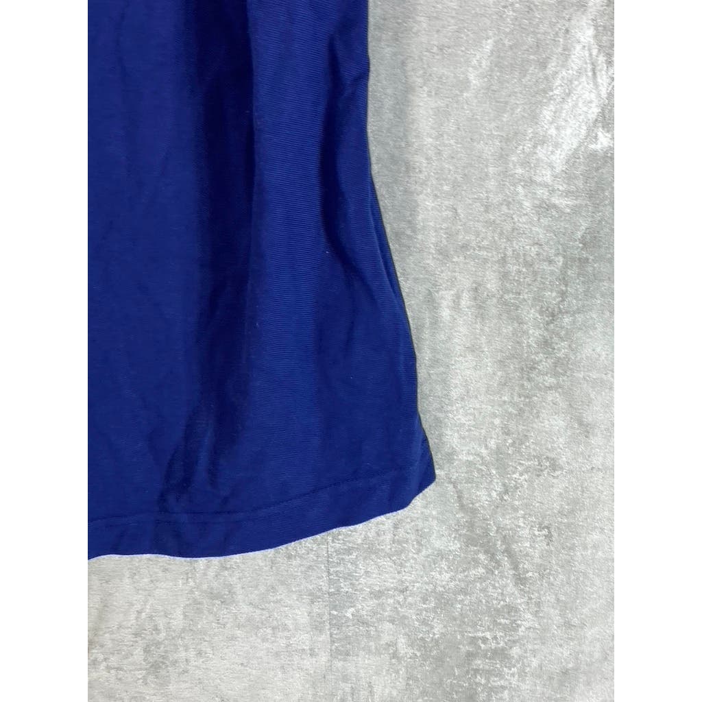 TOMMY HILFIGER Men's Blue Slim-Fit Short Sleeve Polo Shirt SZ M