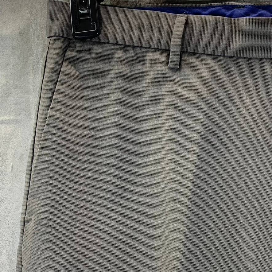 BANANA REPUBLIC Men's Brown Gray Tailored Slim-Fit Non-Iron Dress Pants SZ 34X30