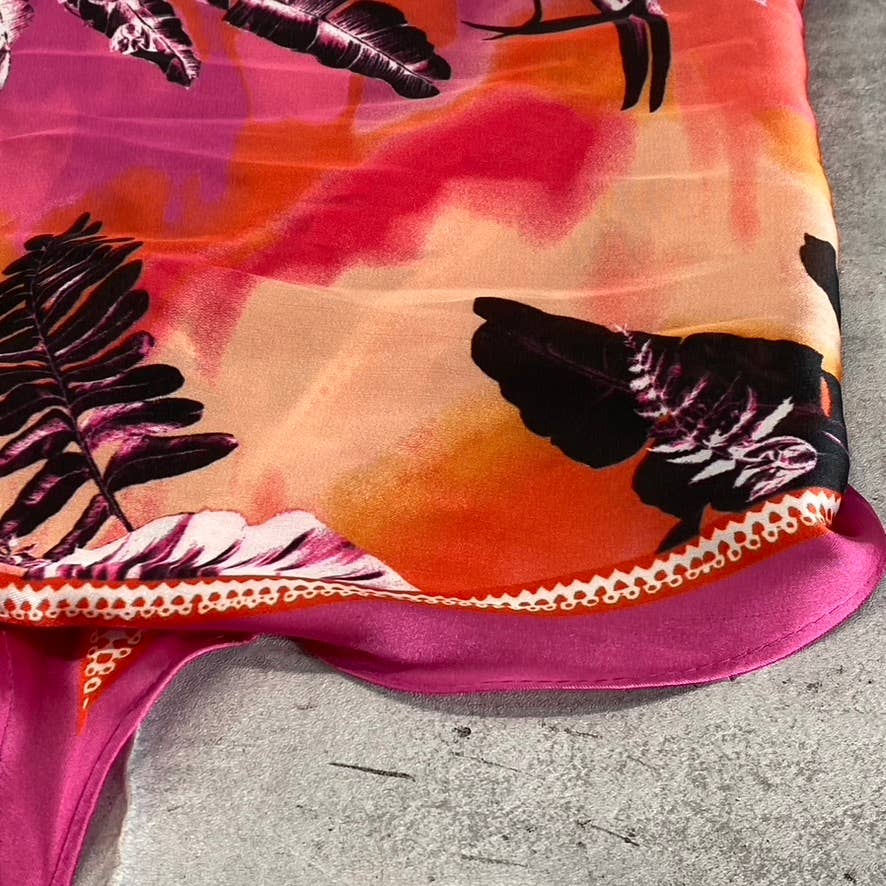 INC INTERNATIONAL CONCEPTS Women's Fuschia Palm-Print Kite Scarf SZ OS